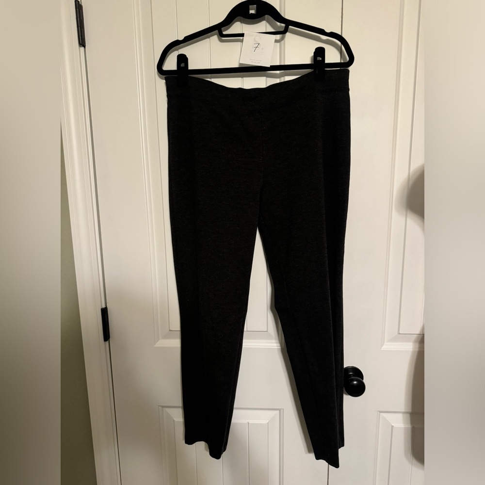 Eileen fisher size large tencell pants- charcoal grey